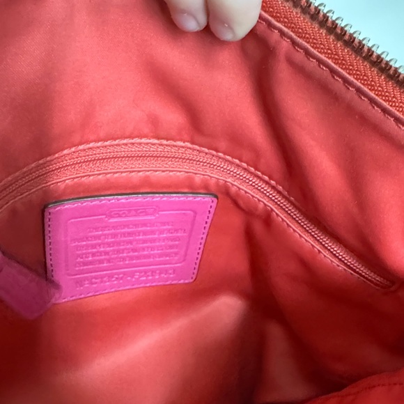 Coach Beige and Red Crossbody Bag - Picture 10 of 12